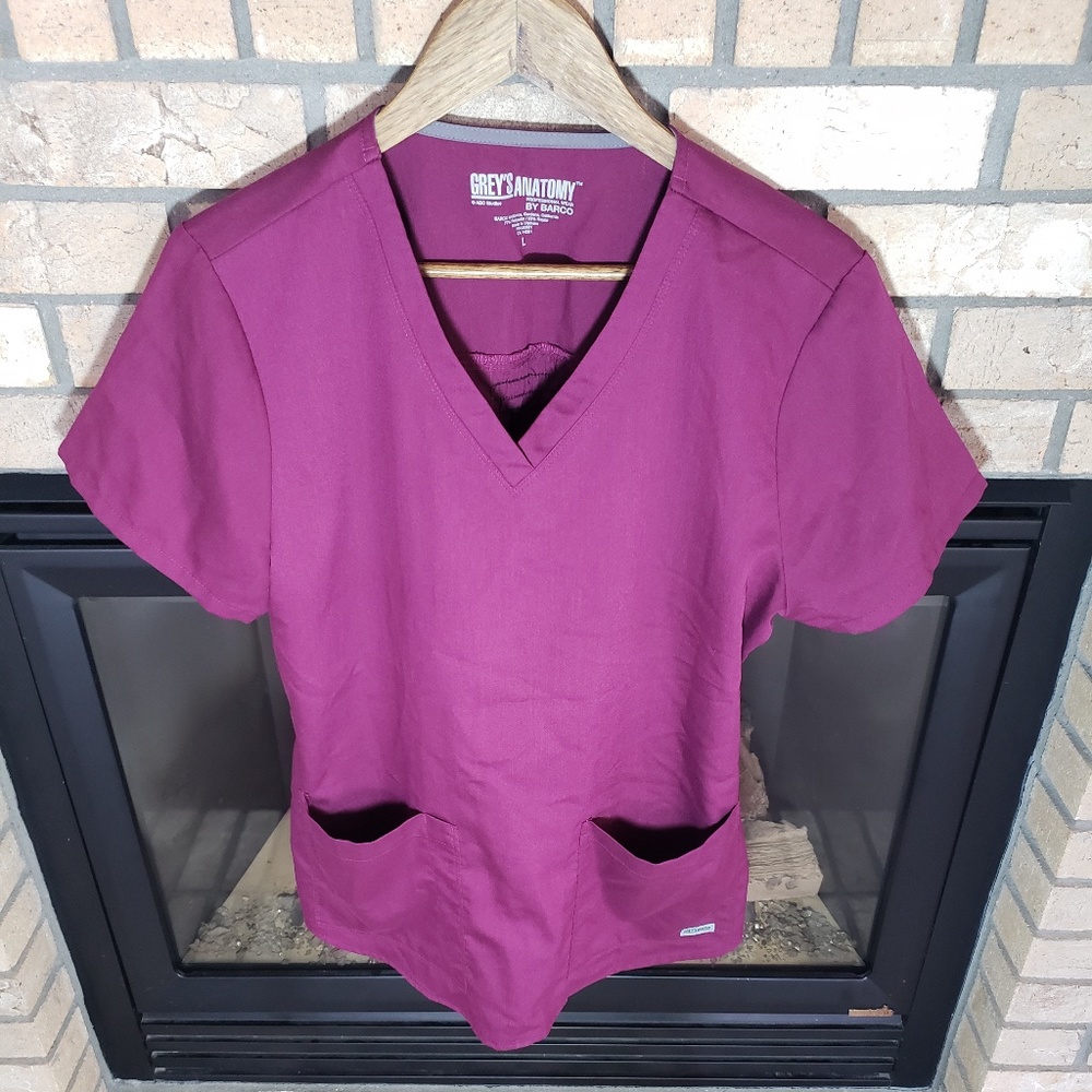 Grey's Anatomy Women's L Scrub Top